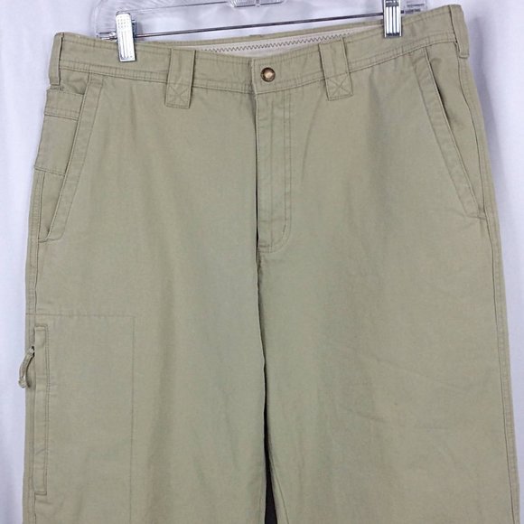 Columbia Pants Mens Size 34x30 Beige Khaki Straight Leg Cotton Chino - Picture 3 of 6